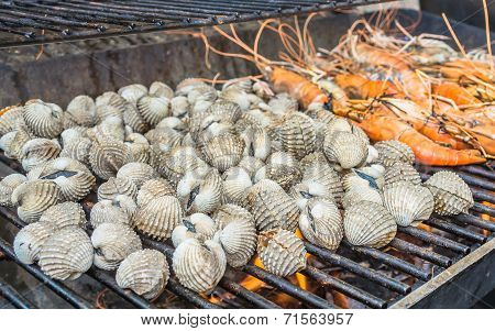 Grill Shrimp And Shellfish