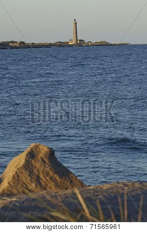 Skagen (denmark) - Lighthouse Grey Tower In The Evening
