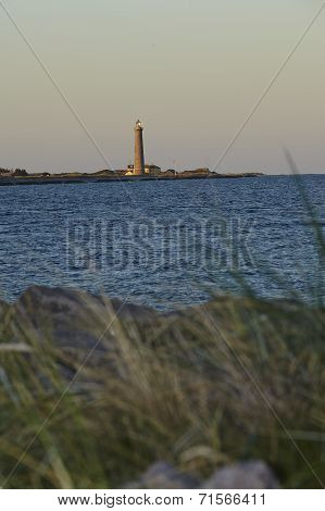 Skagen (denmark) - Lighthouse Grey Tower In The Evening