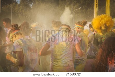 Thousands Of People Take Part In The Color Run 2014 In Milan, Italy