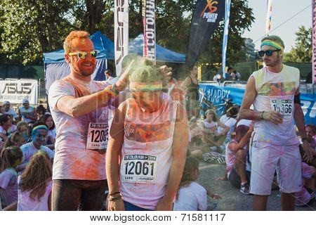 Thousands Of People Take Part In The Color Run 2014 In Milan, Italy