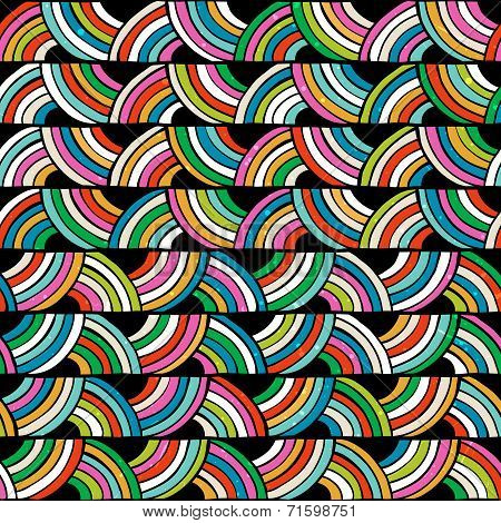 Bright colorful seamless pattern. Hand drawn background.