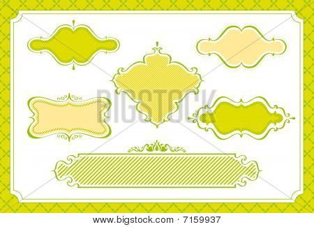 conjunto de elementos de diseño