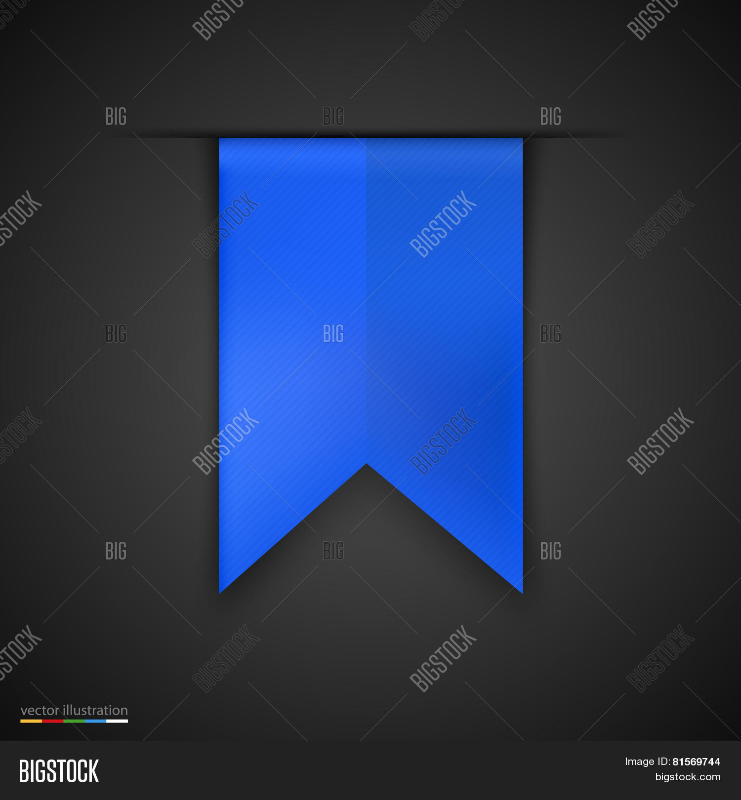 Blue Bookmarks Vector & Photo (Free Trial) | Bigstock