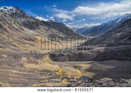 Arid Valley In Tajikistan