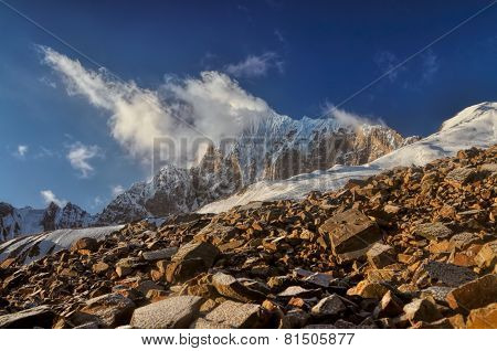 Mountain Peaks In Tajikistan