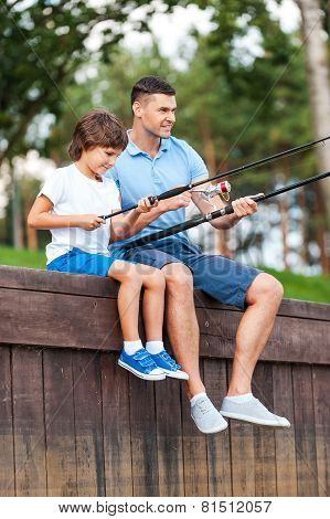 Fishing Together.