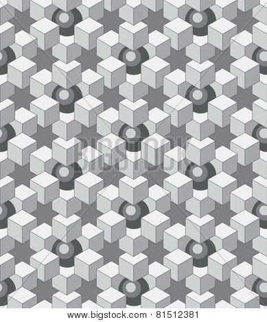 abstract cubes and balls
