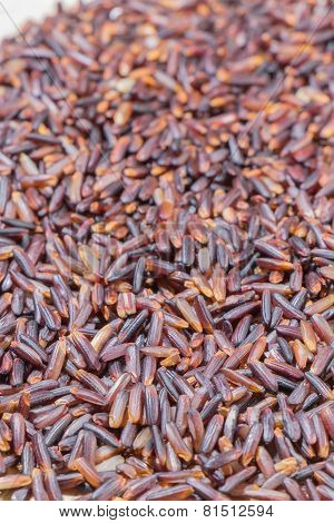 Close-up  brown rice background