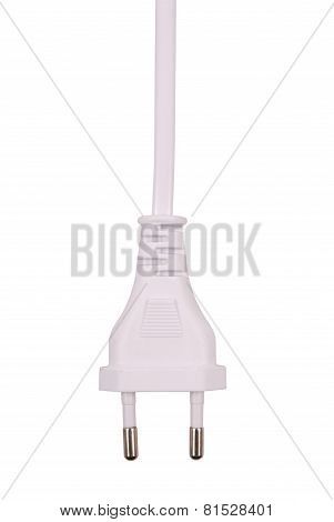 White Electric Power Cable (clipping Path)