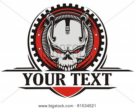 skull steampunk vintage