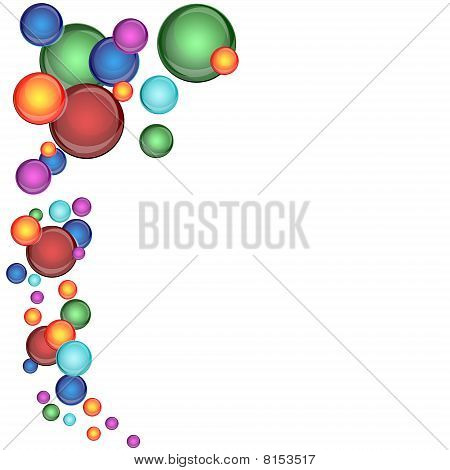 Trame de bulles colorées