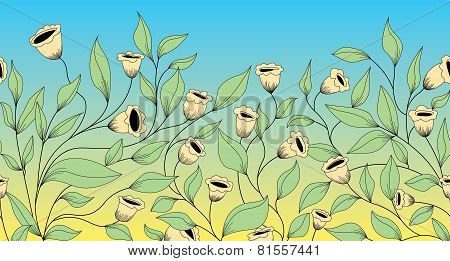 colored floral pattern