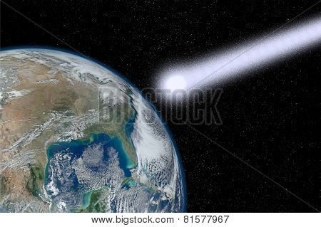 The End Of The World. Elements of this image furnished by NASA