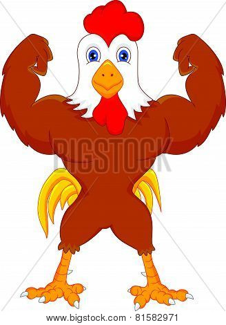 cute rooster cartoon