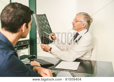 Doctor With X-ray Plate