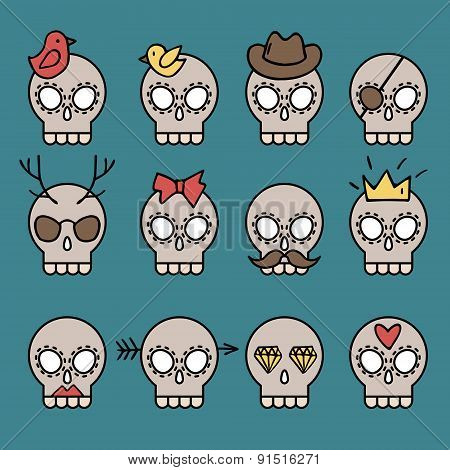 Cute Skull Set