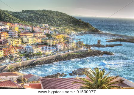 Sunset In Castelsardo Coastline