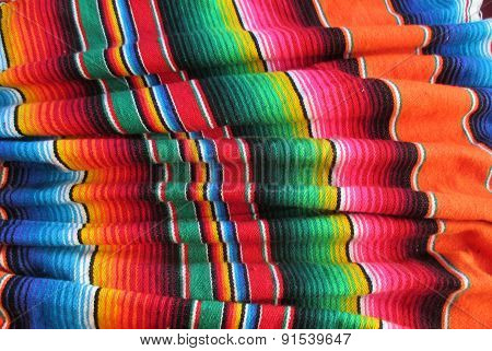 Mexican Handwoven Rug Fiesta serape