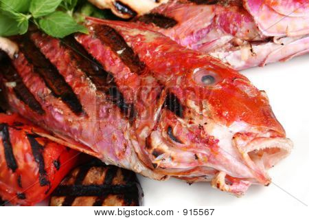 ปลาและผัก