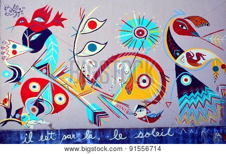 Street art amerindians