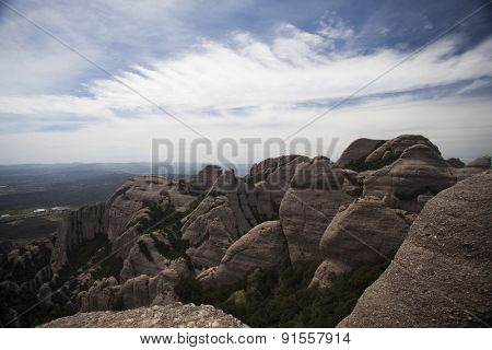 Montserrat mountains, Barcelona, Spain.