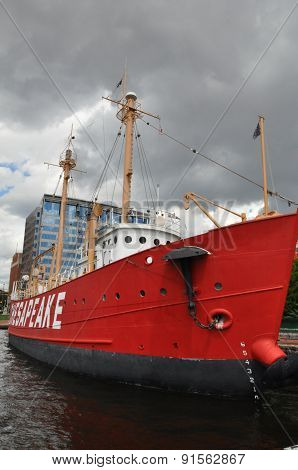 United States lightship Chesapeake (LV-116) in Baltimore