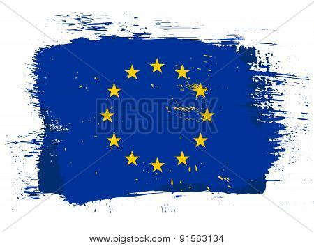 Eu Grunge Flag