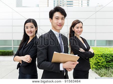 Business teammate working together