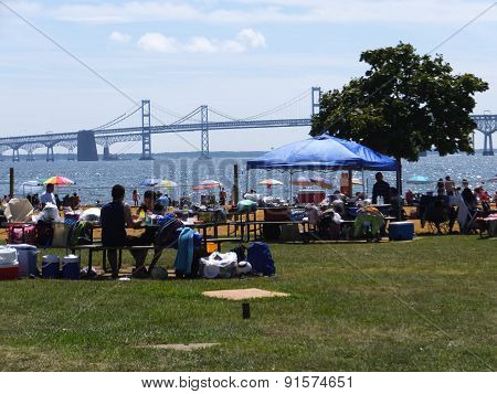 Sandy Point State Park in Maryland