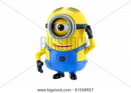 Minions Toy Isolated On White Background