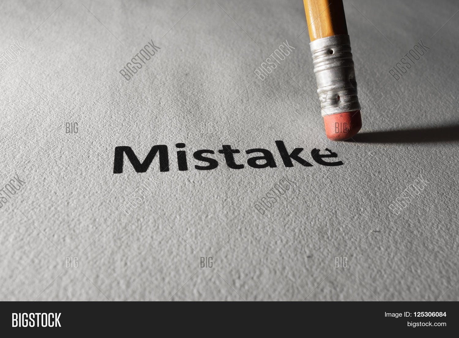 Mistake Text On Image & Photo (Free Trial) Bigstock