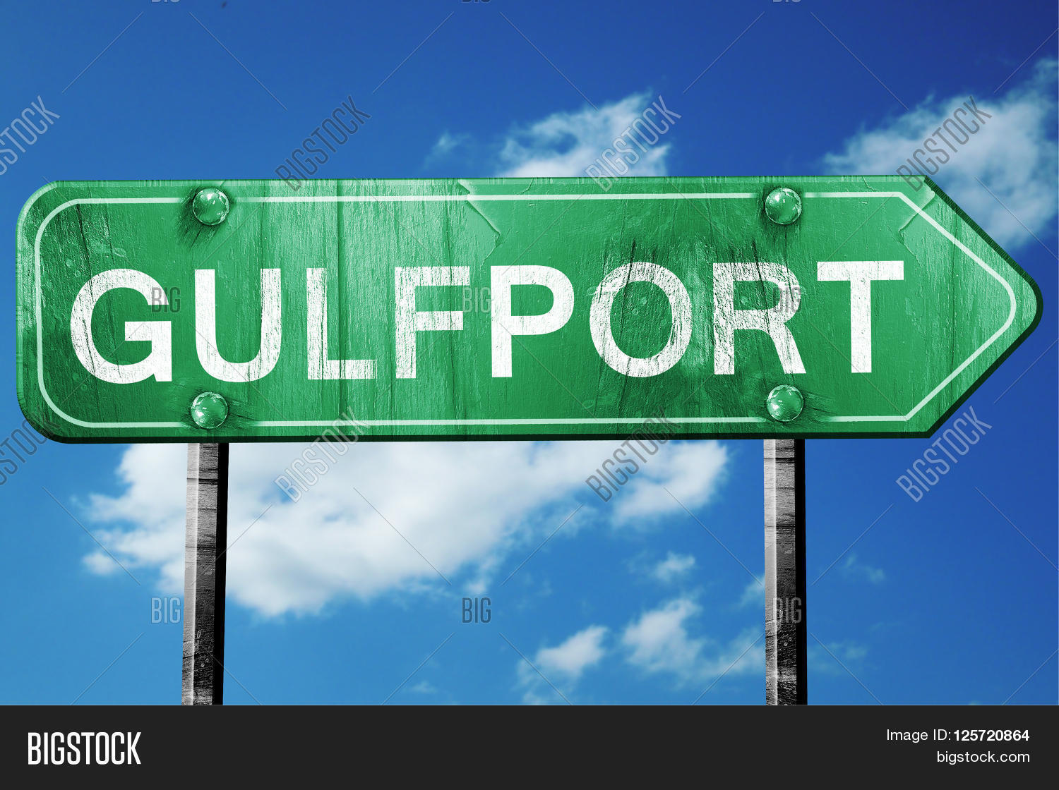 Gulfport Road Sign On Image & Photo (Free Trial) Bigstock