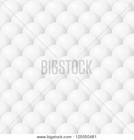White balls seamless vector background 2d illustration eps 8