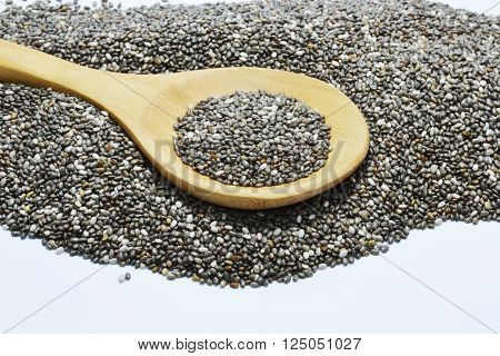 chia seed for mix in juice and healthy food