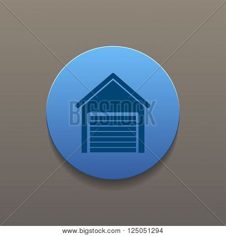 Garage icon. Flat design style eps 10