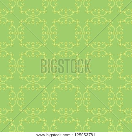 green onate abstract seamless pattern, vector illustration