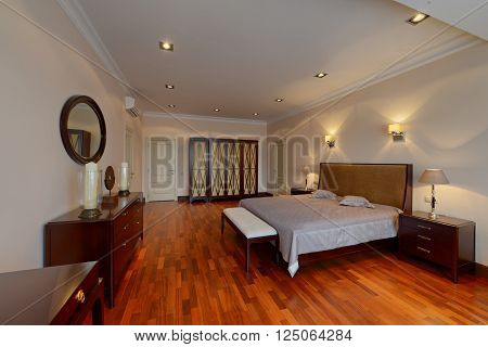 interior design beautiful bedroom in luxury home