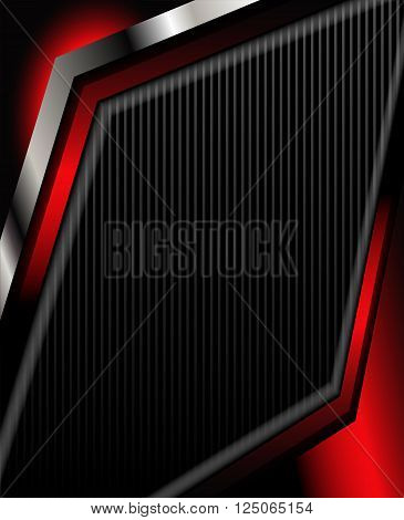 Red background curve line on white space shadow overlap and dimension modern texture pattern for text and message website design