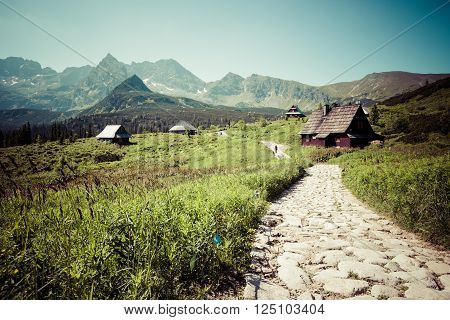 Hala Gasienicowa(Valey Gasienicowa) in Tatra mountains in ZakopanePoland