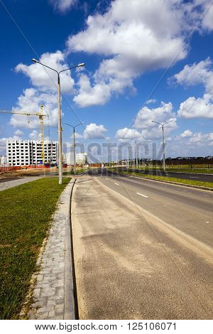 A Construction Site On Which Construction Of A New Multystoried House Is Carried Out.