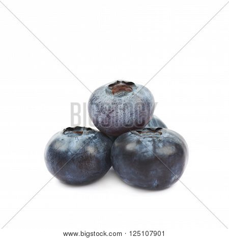 Pile of ripe bilberries isolated over the white background
** Note: Shallow depth of field