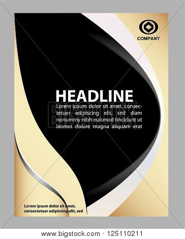 Abstract background for flyer design vector design template element