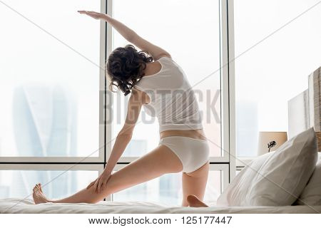Young Woman Doing Morning Gymnastics
