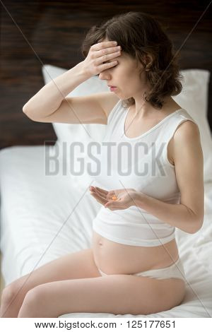 Pregnant Woman Having Headache