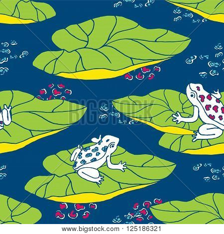 Floral bright colorful vector seamless pattern texture