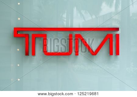 BEVERLY HILLS, CA/USA - APRIL 10, 2016: Trumi retail store exterior on famed Rodeo Drive.