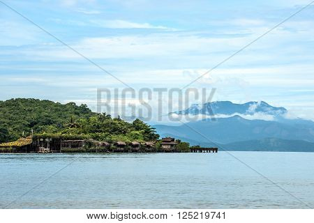 Beach houses near Paraty Rio de Janeiro state Brazil