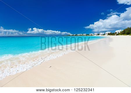 Beautiful beach on Anguilla island, Caribbean