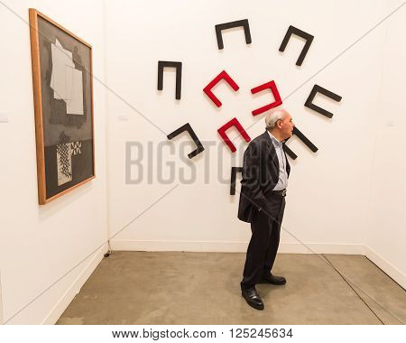 People Visiting Miart 2016 In Milan, Italy
